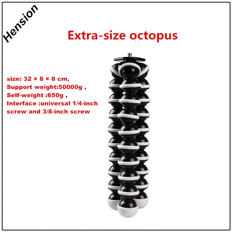 Octopus Flexible Tripod Stand for Smartphone Dslr and Camera Foldable Desktop Tripod 4 Size for Choose