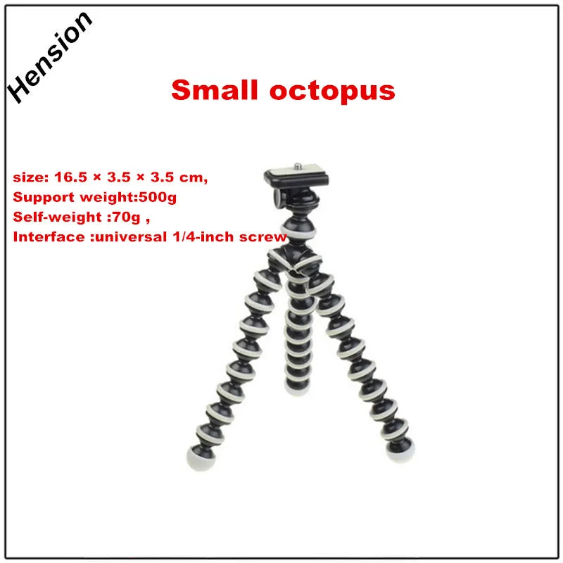 Octopus Flexible Tripod Stand for Smartphone Dslr and Camera Foldable Desktop Tripod 4 Size for Choose